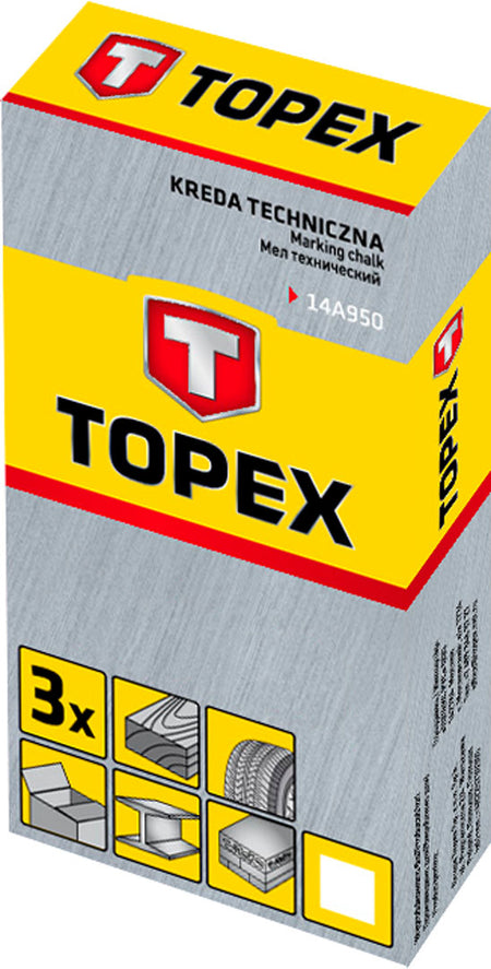 Technicka krieda biela, 13 x 85 mm, 3 ks od TOPEX nájdeš na naravis.sk