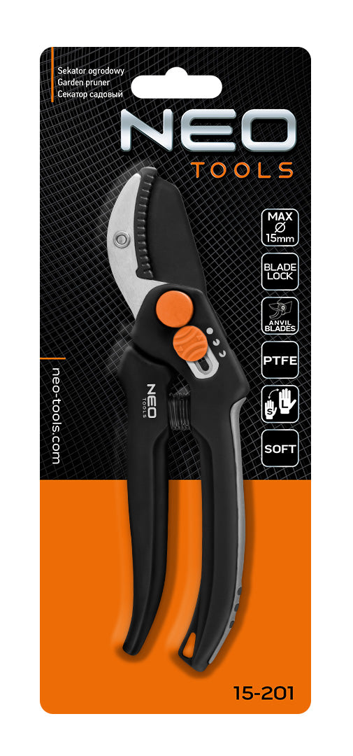 Kovadlinkové nožnice 185 mm, dosah do 15 mm, nastaviteľné rozstupy od NEO TOOLS nájdeš na naravis.sk