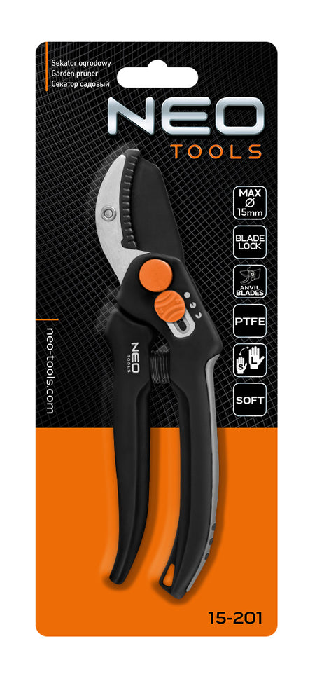 Kovadlinkové nožnice 185 mm, dosah do 15 mm, nastaviteľné rozstupy od NEO TOOLS nájdeš na naravis.sk