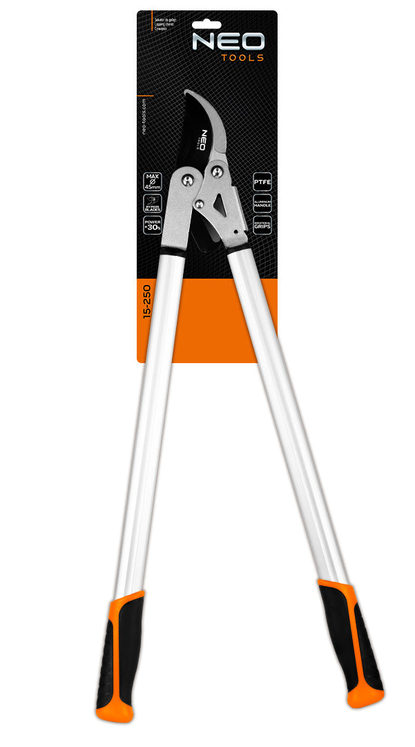 Obtokové nožnice na konáre 710 mm, dosah do 45 mm, s o 30 % vyšším ťahom od NEO TOOLS nájdeš na naravis.sk