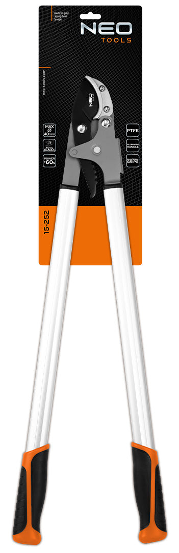 Kovadlinkový nožík na konáre 765 mm, dosah do 40 mm, 60 % zvýšenie výkonu prevodovky od NEO TOOLS nájdeš na naravis.sk