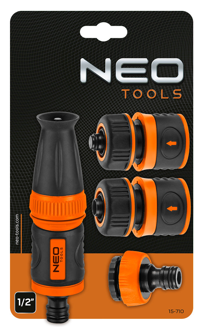 Súprava 1/2" s priamym postrekovačom, viazacími tyčami a pripojením k vodovodnej batérii od NEO TOOLS nájdeš na naravis.sk