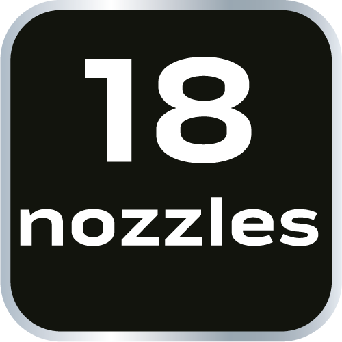 Oscilačný zavlažovač, kovová tyč, 18 trysiek, nastaviteľný rozptyl od NEO TOOLS nájdeš na naravis.sk