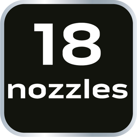Oscilačný zavlažovač, kovová tyč, 18 trysiek, nastaviteľný rozptyl od NEO TOOLS nájdeš na naravis.sk