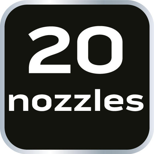 Oscilačný zavlažovač, funkcia vypínania trysiek, 20 trysiek, nastaviteľný rozptyl od NEO TOOLS nájdeš na naravis.sk