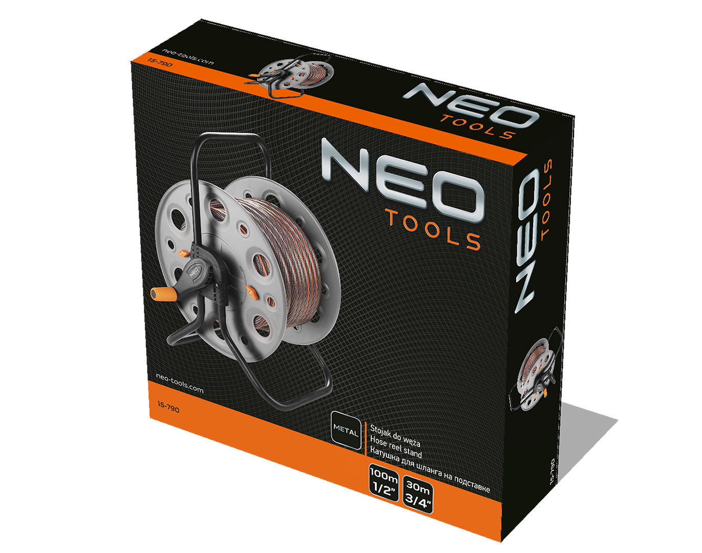 Stojan na záhradnú hadicu, kovový, na 100 m hadice 1/2" od NEO TOOLS nájdeš na naravis.sk