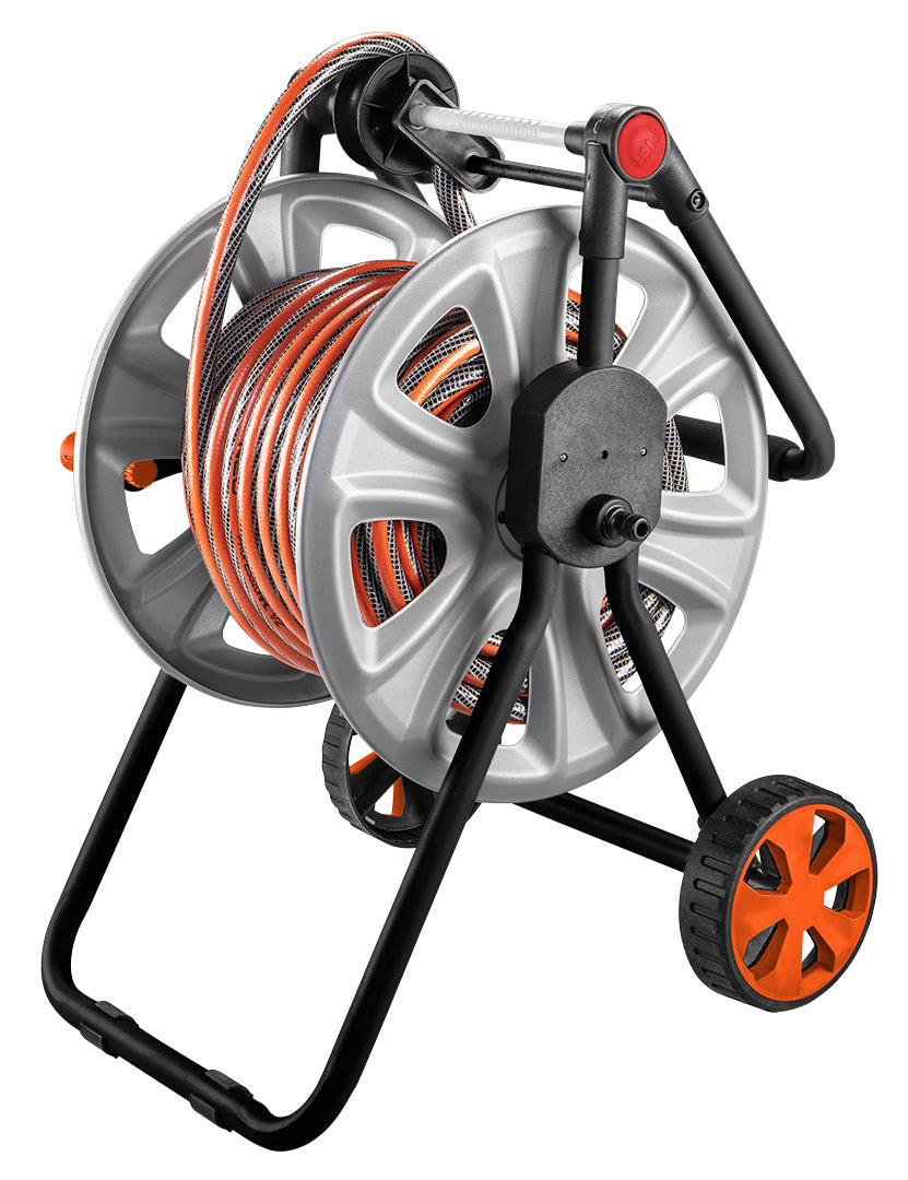 Vozík na záhradnú hadicu, kovový, na 60 m hadice 1/2", s vedením hadice od NEO TOOLS nájdeš na naravis.sk