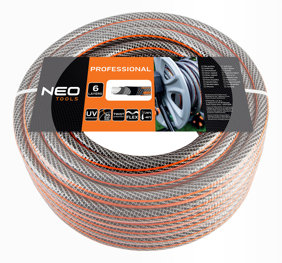 Záhradná hadica 1/2 "x20m, 6-vrstvová NEO PROFESSIONAL od NEO TOOLS nájdeš na naravis.sk