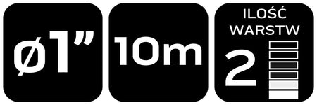 Prívodná hadica pre ponorné čerpadlá fi 1", 10 m od NEO TOOLS nájdeš na naravis.sk