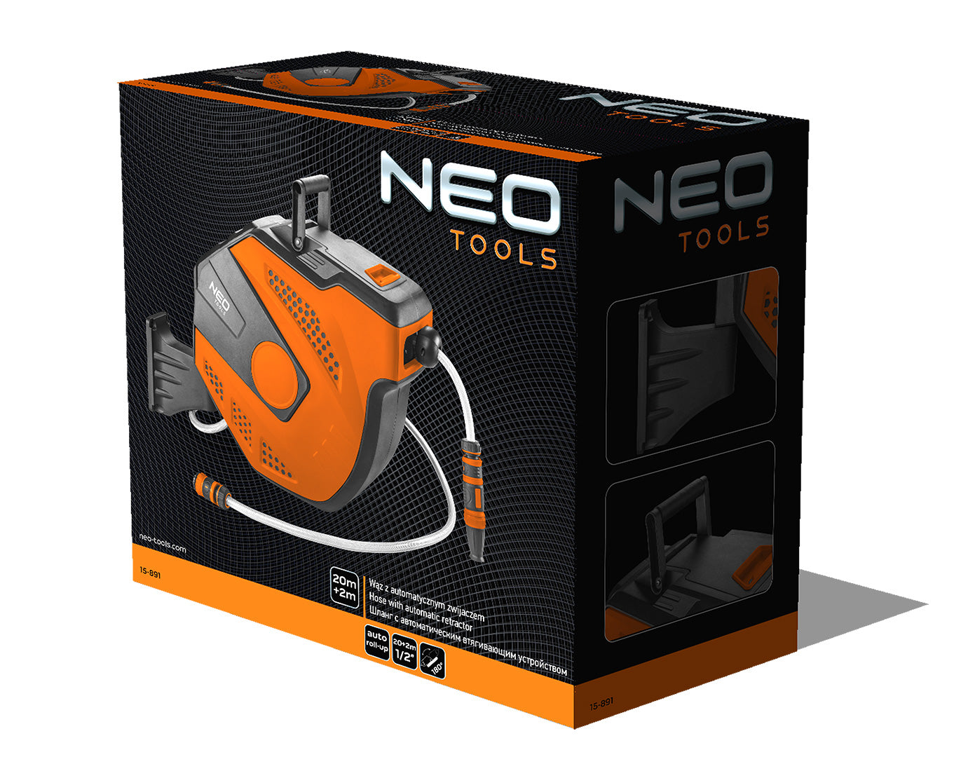 Záhradná hadica s automatickým navíjaním 1/2", 20m +2m od NEO TOOLS nájdeš na naravis.sk