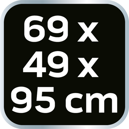 Skleník 69 x 49 x 95 cm, PVC fólia, kovová konštrukcia od NEO TOOLS nájdeš na naravis.sk