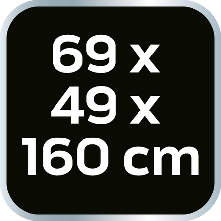 Skleník 69 x 49 x 160 cm, PVC fólia, kovová konštrukcia od NEO TOOLS nájdeš na naravis.sk