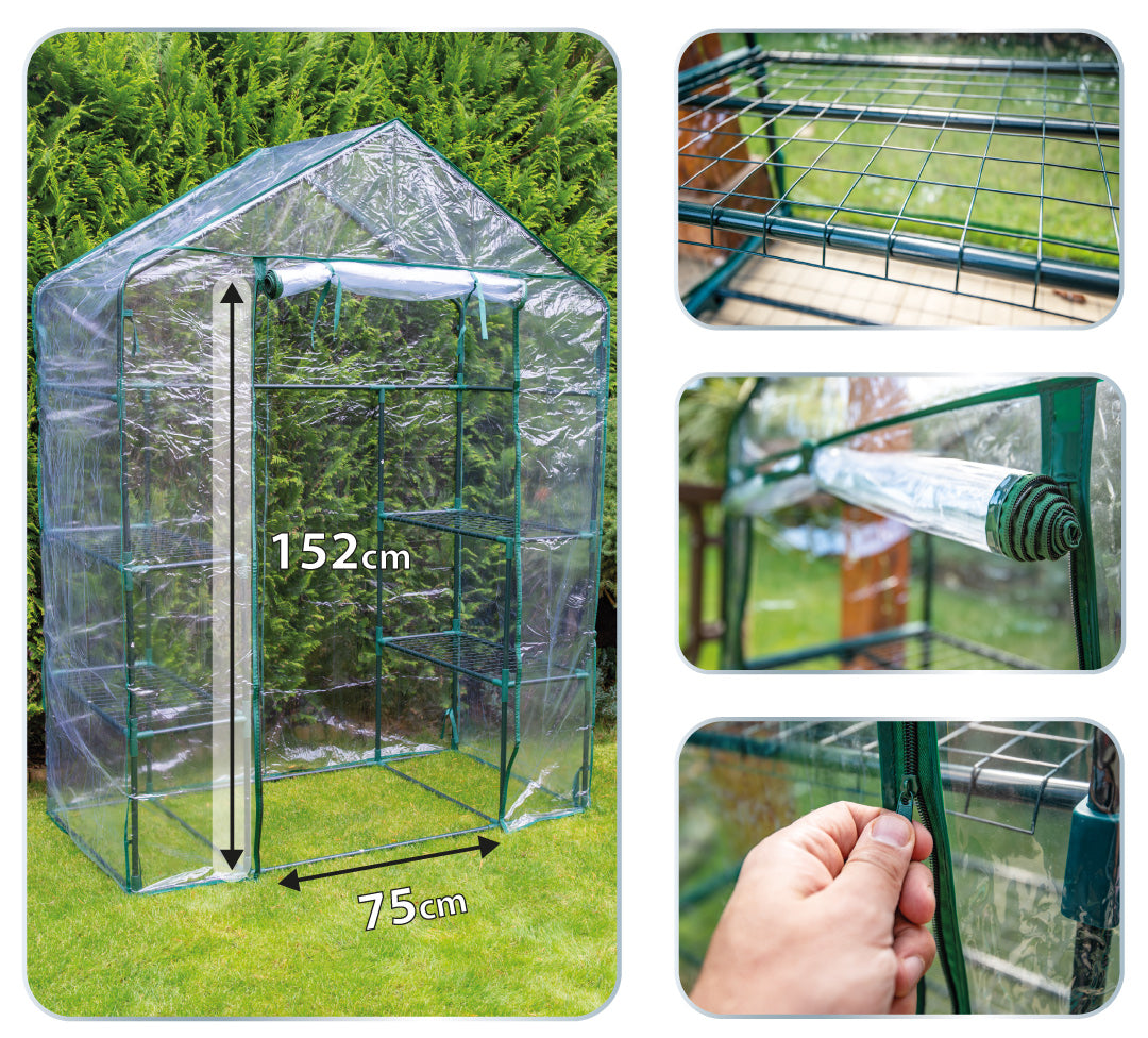 Skleník 143 x 73 x 195 cm, PVC fólia, kovová konštrukcia od NEO TOOLS nájdeš na naravis.sk
