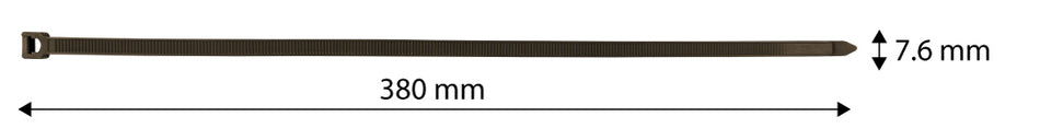 Záhradné káblové pásky 7,6 x 380 mm, 50 ks, hnedé od NEO TOOLS nájdeš na naravis.sk