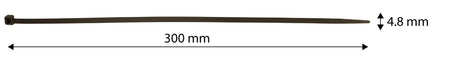 Záhradné káblové pásky 4,8 x 300 mm, 50 ks, hnedé od NEO TOOLS nájdeš na naravis.sk