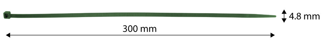 Záhradné káblové pásky 4,8 x 300 mm, 50 ks, zelené od NEO TOOLS nájdeš na naravis.sk
