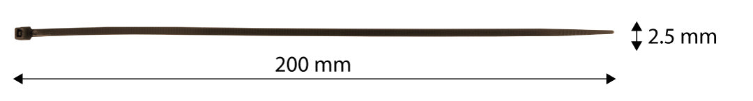 Záhradné káblové pásky 2,5 x 200 mm, 50 ks, hnedé od NEO TOOLS nájdeš na naravis.sk