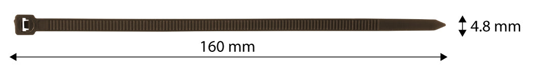 Záhradné káblové pásky 4,8 x 160 mm, 50 ks, hnedé od NEO TOOLS nájdeš na naravis.sk