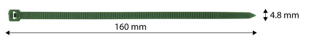 Záhradné káblové pásky 4,8 x 160 mm, 50 ks, zelené od NEO TOOLS nájdeš na naravis.sk