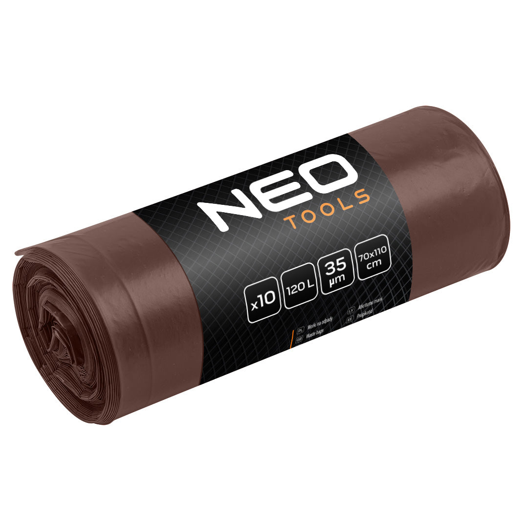 Vrecia na odpad 120 l, hnedé, 35 mic, 10 ks. od NEO TOOLS nájdeš na naravis.sk