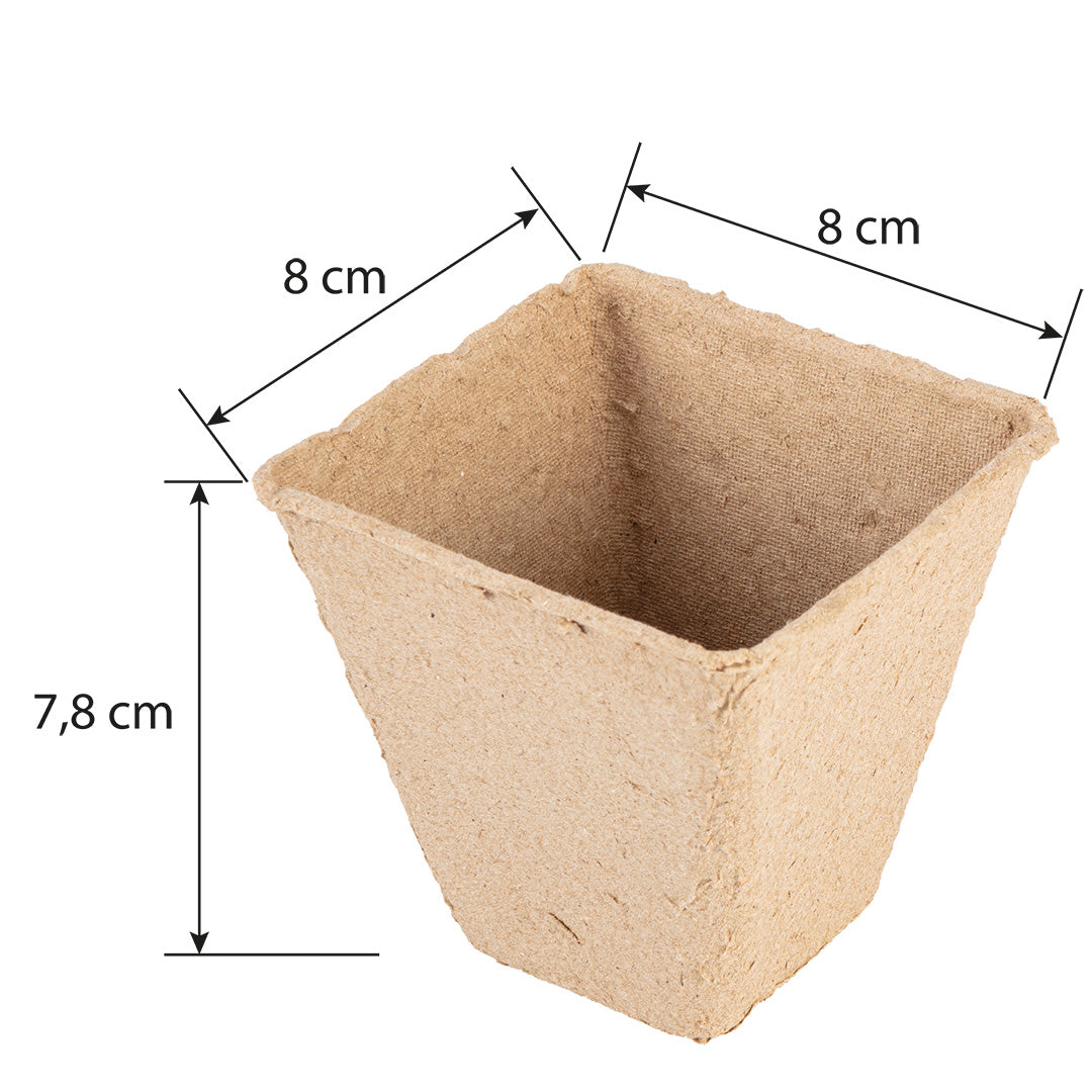 Rašelinové semenáčiky: 8 x 8 x 7,8 cm, 18 kusov od VERTO nájdeš na naravis.sk