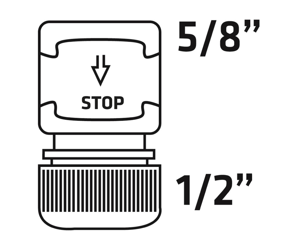 Spoj STOP 1/2"-5/8", dvojmateriálový, 30 ks, expozičná škatuľka od VERTO nájdeš na naravis.sk