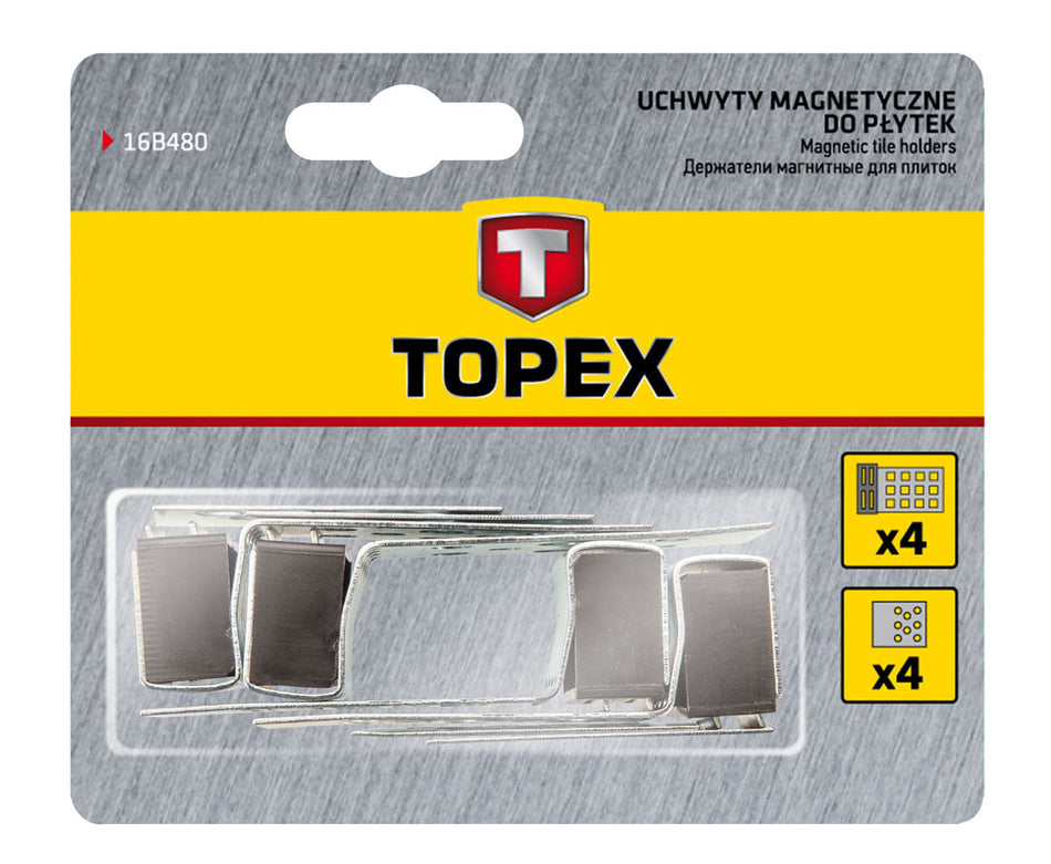 Úchytky magnetické na obkladačky, 4 ks od TOPEX nájdeš na naravis.sk