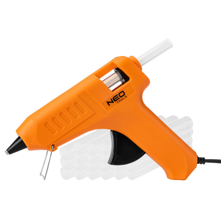 Lepiaca pištoľ 11 mm, 40 W + 24 kaziet s lepidlom od NEO TOOLS nájdeš na naravis.sk