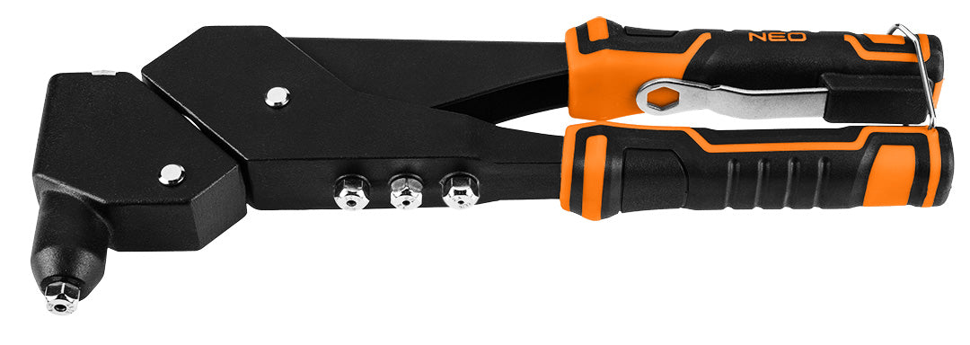 Nitovačka na oceľové a hliníkové nity 2,4/3,2/4,0/4,8 mm, viacpolohová od NEO TOOLS nájdeš na naravis.sk