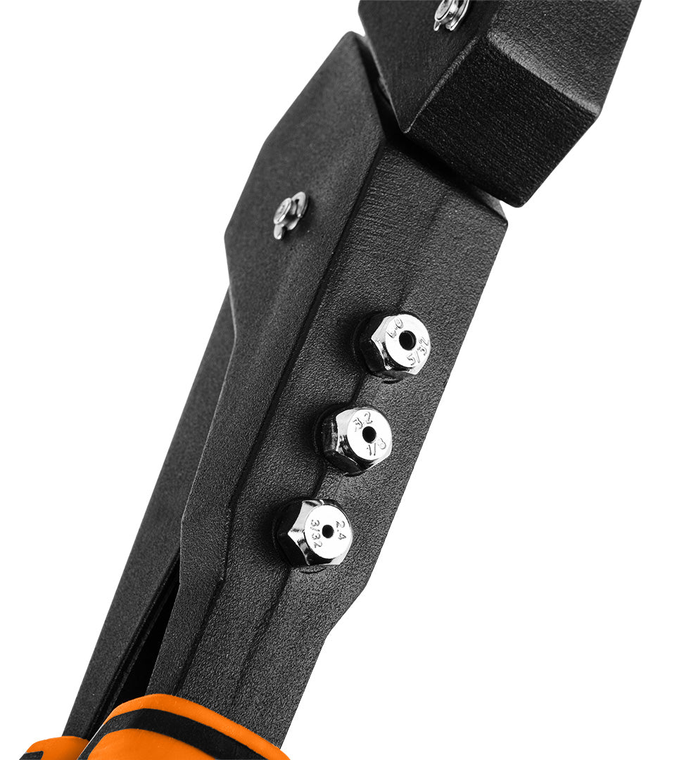 Nitovačka na oceľové a hliníkové nity 2,4/3,2/4,0/4,8 mm, viacpolohová od NEO TOOLS nájdeš na naravis.sk