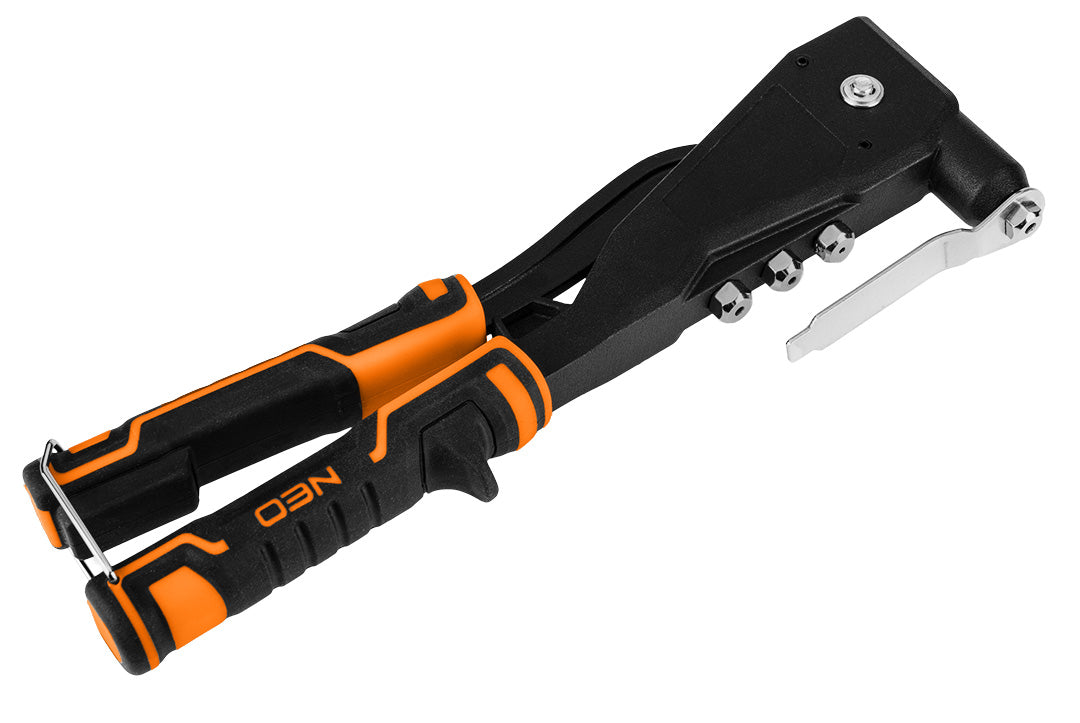 Nitovací stroj na oceľové a hliníkové nity 2,4/3,2/4,0/4,8 mm od NEO TOOLS nájdeš na naravis.sk