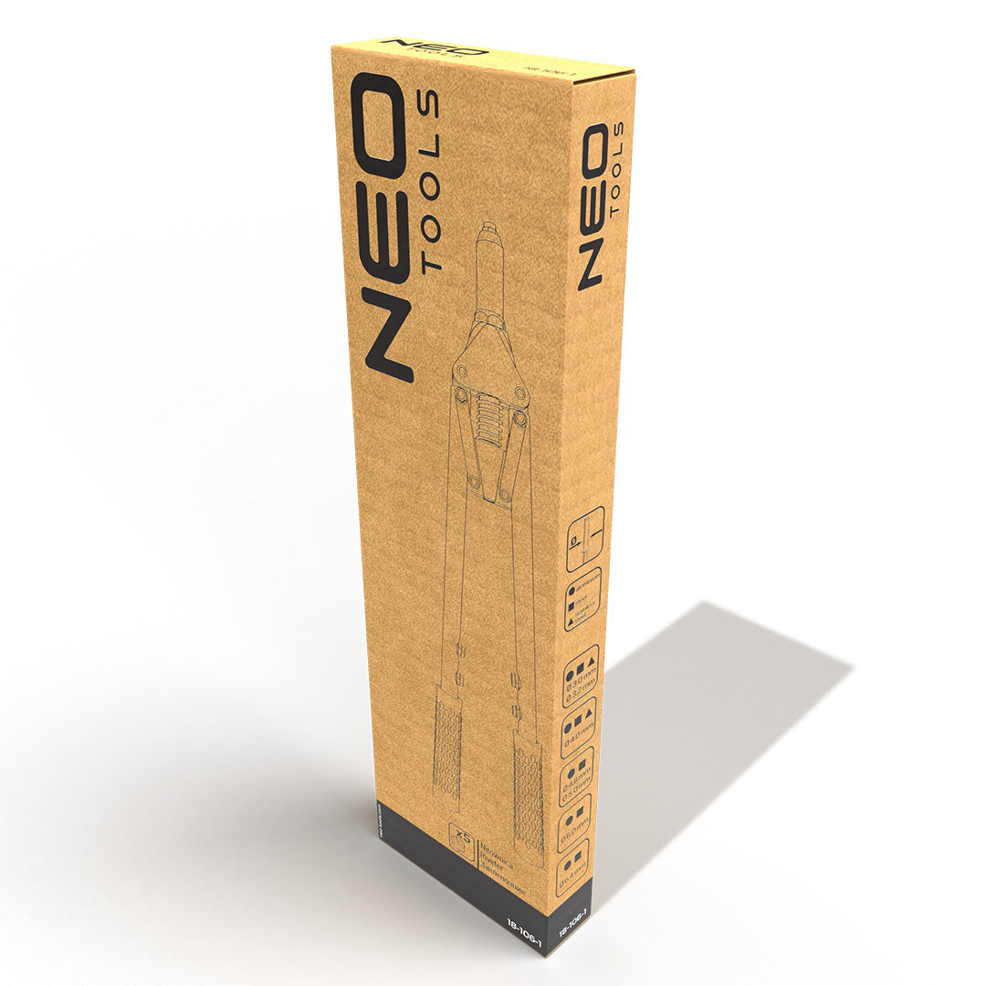 Pištoľ na zapustené nity pre oceľ a hliník 3,2/4,0/4,8/6,0/6,4 mm od NEO TOOLS nájdeš na naravis.sk