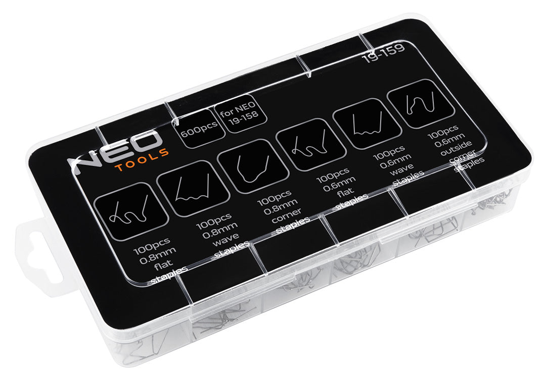 Sada plastových sponiek 600 ks. od NEO TOOLS nájdeš na naravis.sk