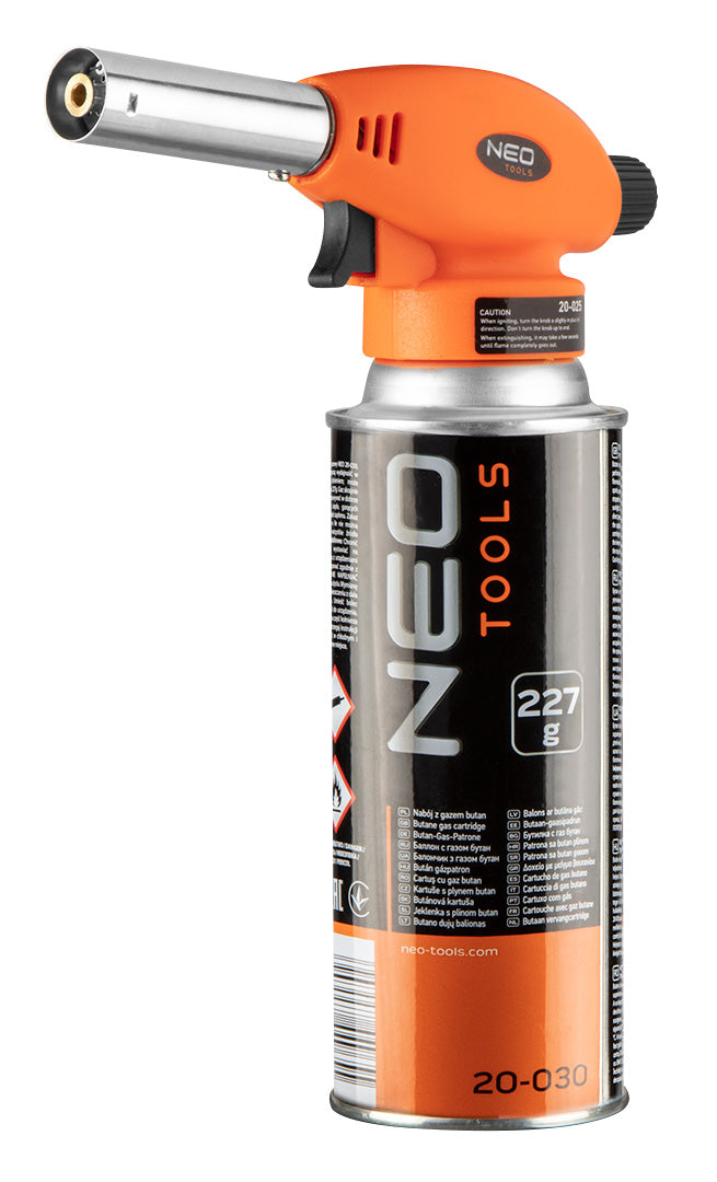 Skrutkovací plynový horák + plynová kartuša s butánom, 227 g od NEO TOOLS nájdeš na naravis.sk