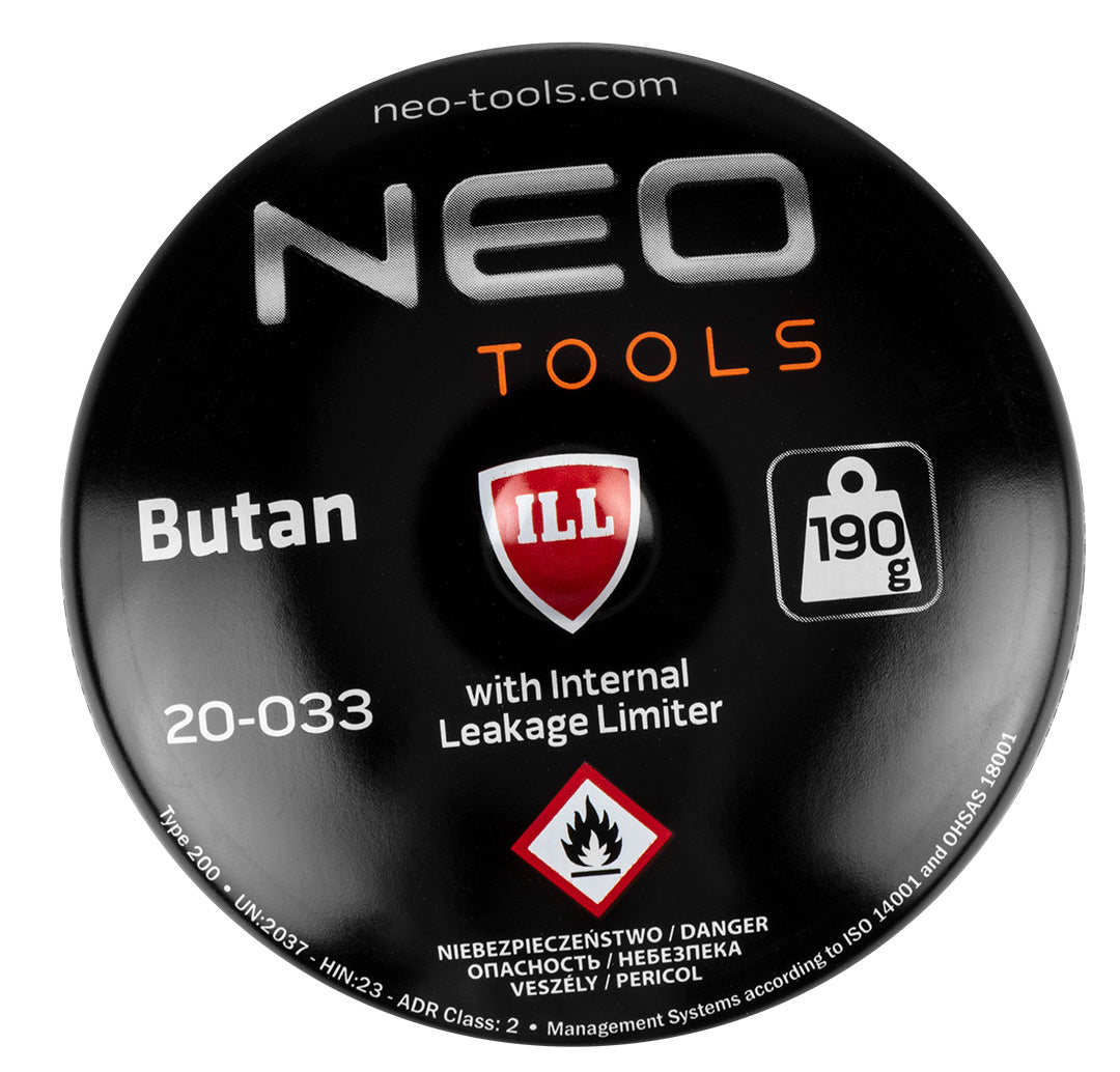 Plynová spájkovacia lampa pre 190 g kartuše + 4 plynové kartuše od NEO TOOLS nájdeš na naravis.sk