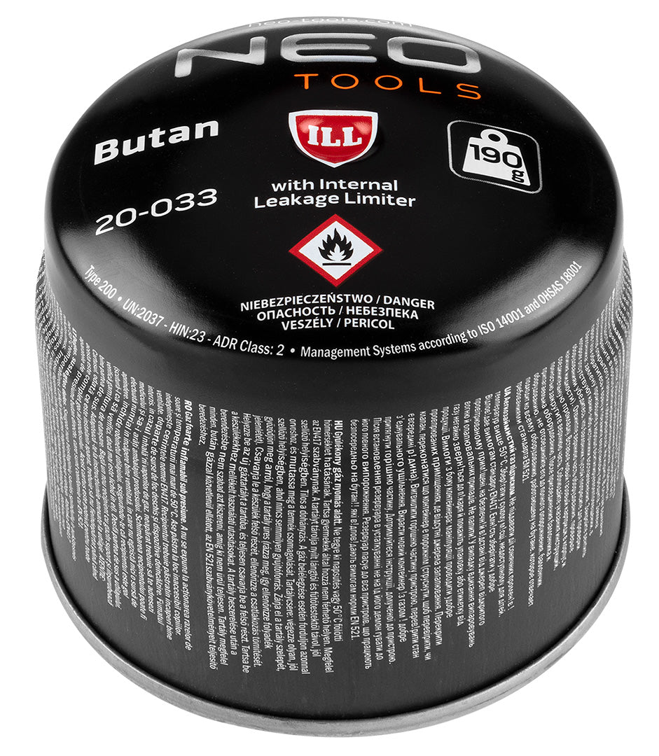 Plynová spájkovacia lampa pre 190 g kartuše + 4 plynové kartuše od NEO TOOLS nájdeš na naravis.sk