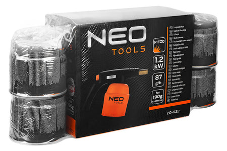 Plynová spájkovacia lampa pre 190 g kartuše + 4 plynové kartuše od NEO TOOLS nájdeš na naravis.sk
