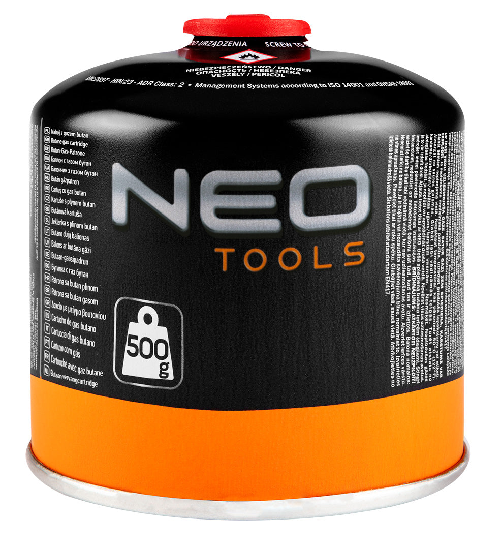 Turistický plynový horák + 2 plynové kartuše 20-036 od NEO TOOLS nájdeš na naravis.sk