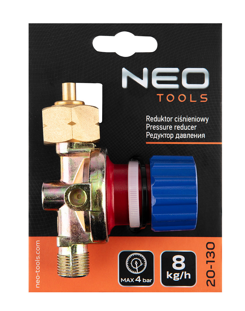 Redukcia, max. tlak 4 bar; kapacita 8 kg / h od NEO TOOLS nájdeš na naravis.sk