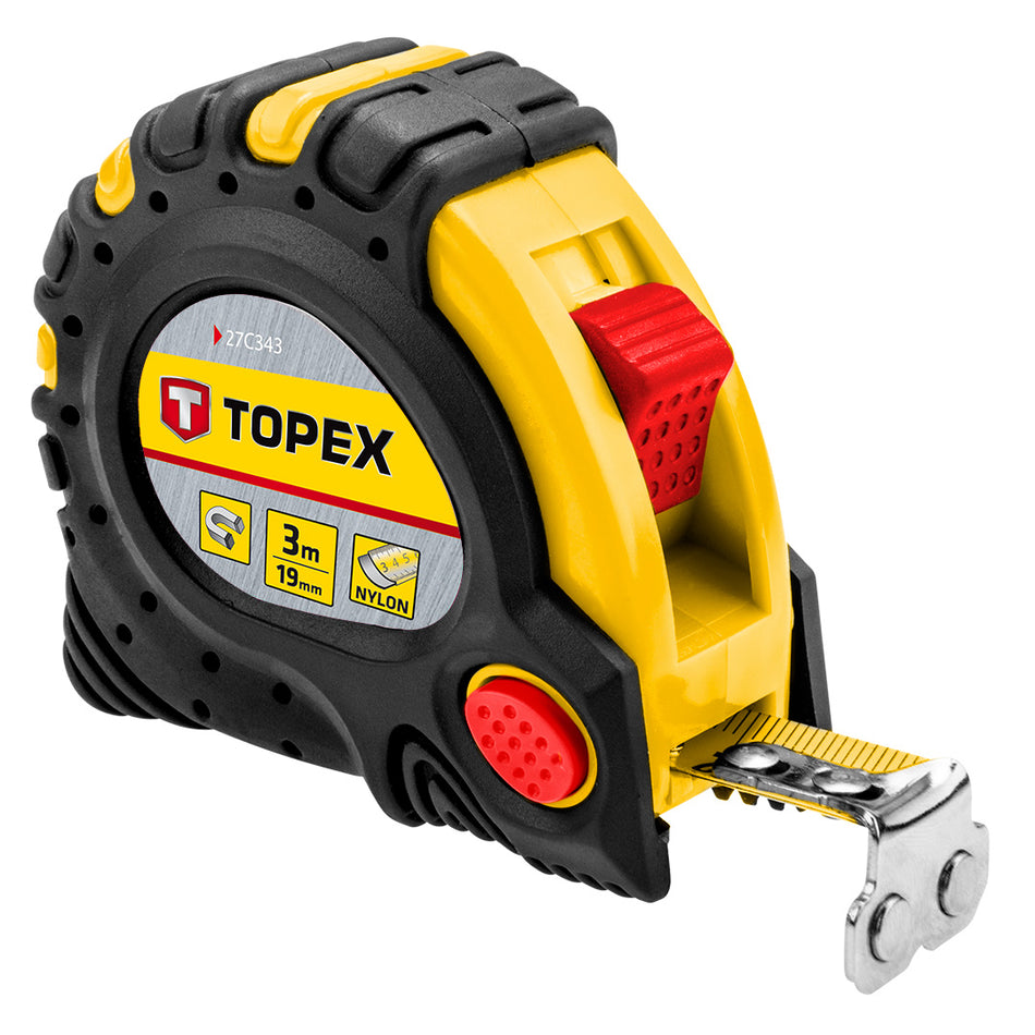 Zvinovací meter, ocel 3 m x 19 mm s magnetom od TOPEX nájdeš na naravis.sk