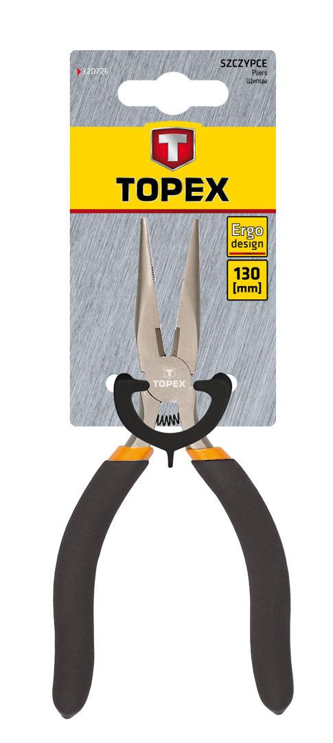 Kliešte pologulaté s pružinou 130 mm od TOPEX nájdeš na naravis.sk