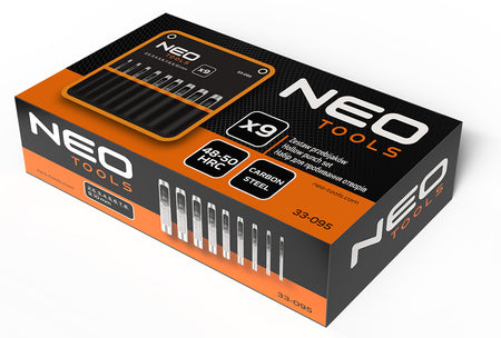 Sada 9 dierovačov, priemer 2,5-10 mm, oxfordské vrecko od NEO TOOLS nájdeš na naravis.sk