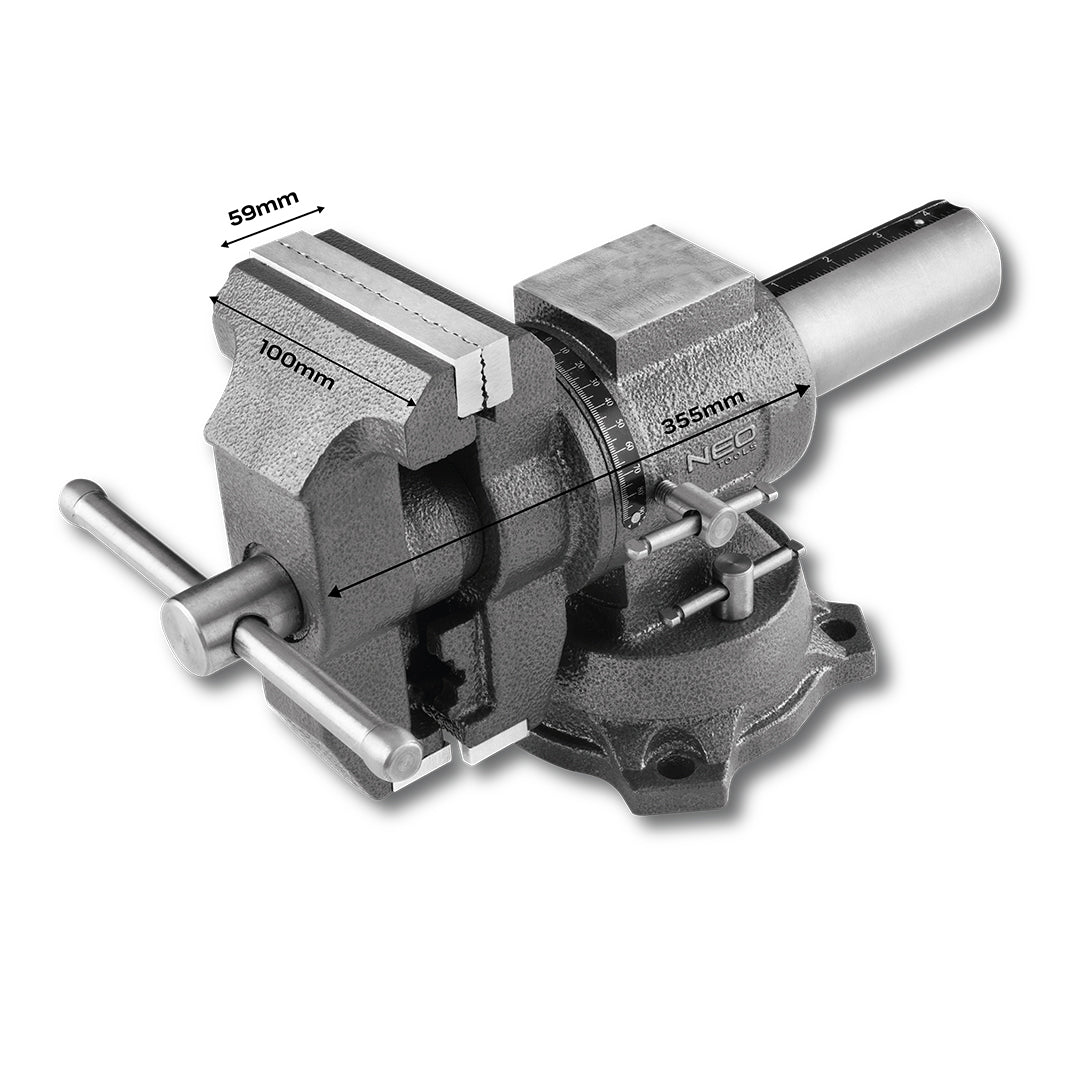 Sústružnícky otočný zverák 100 mm od NEO TOOLS nájdeš na naravis.sk