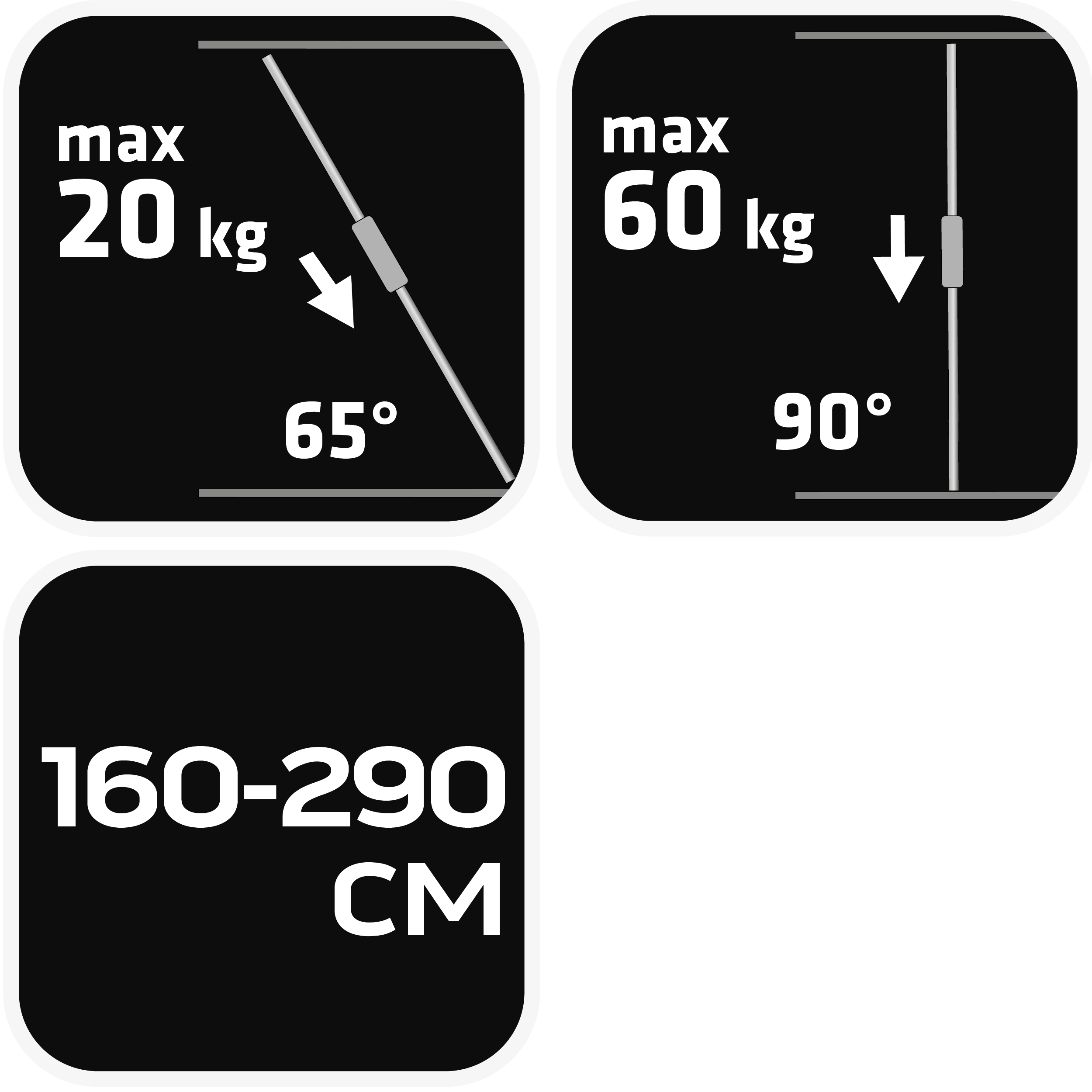 Teleskopová podpora 160-290 cm od NEO TOOLS nájdeš na naravis.sk