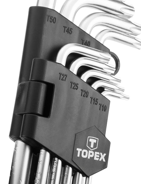 Sada TORX T10-T50, 9 ks od TOPEX nájdeš na naravis.sk