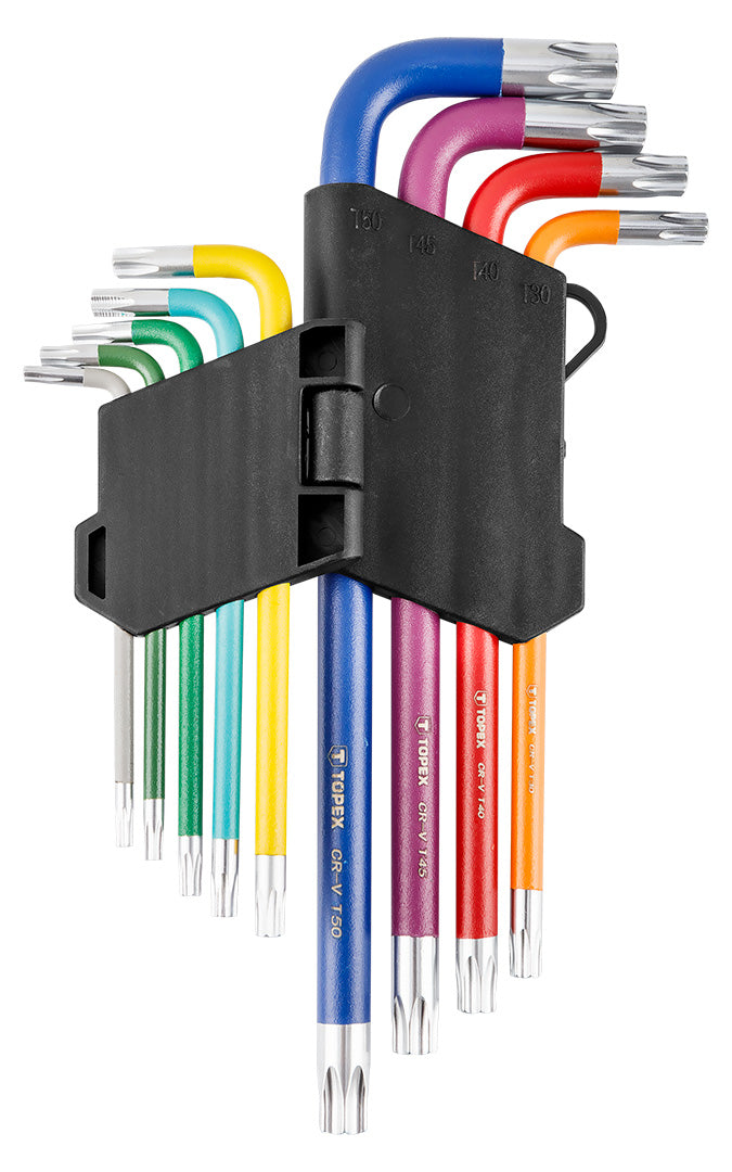Kľúče Torx sada 9 ks farebné od TOPEX nájdeš na naravis.sk