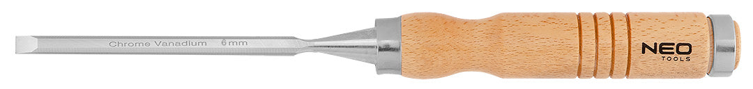 Dláta 6, 12, 18, 24 mm, sada 4 ks. Drevená rukoväť od NEO TOOLS nájdeš na naravis.sk