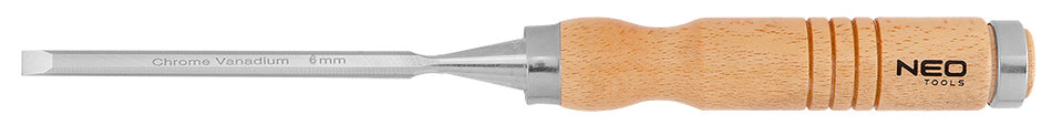 Dláta 6, 12, 18, 24 mm, sada 4 ks. Drevená rukoväť od NEO TOOLS nájdeš na naravis.sk