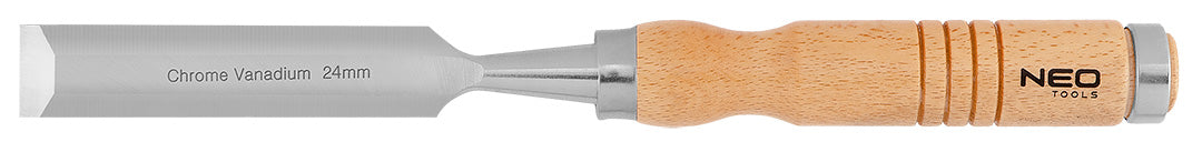 Dláta 6, 12, 18, 24 mm, sada 4 ks. Drevená rukoväť od NEO TOOLS nájdeš na naravis.sk