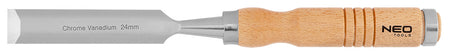 Dláta 6, 12, 18, 24 mm, sada 4 ks. Drevená rukoväť od NEO TOOLS nájdeš na naravis.sk